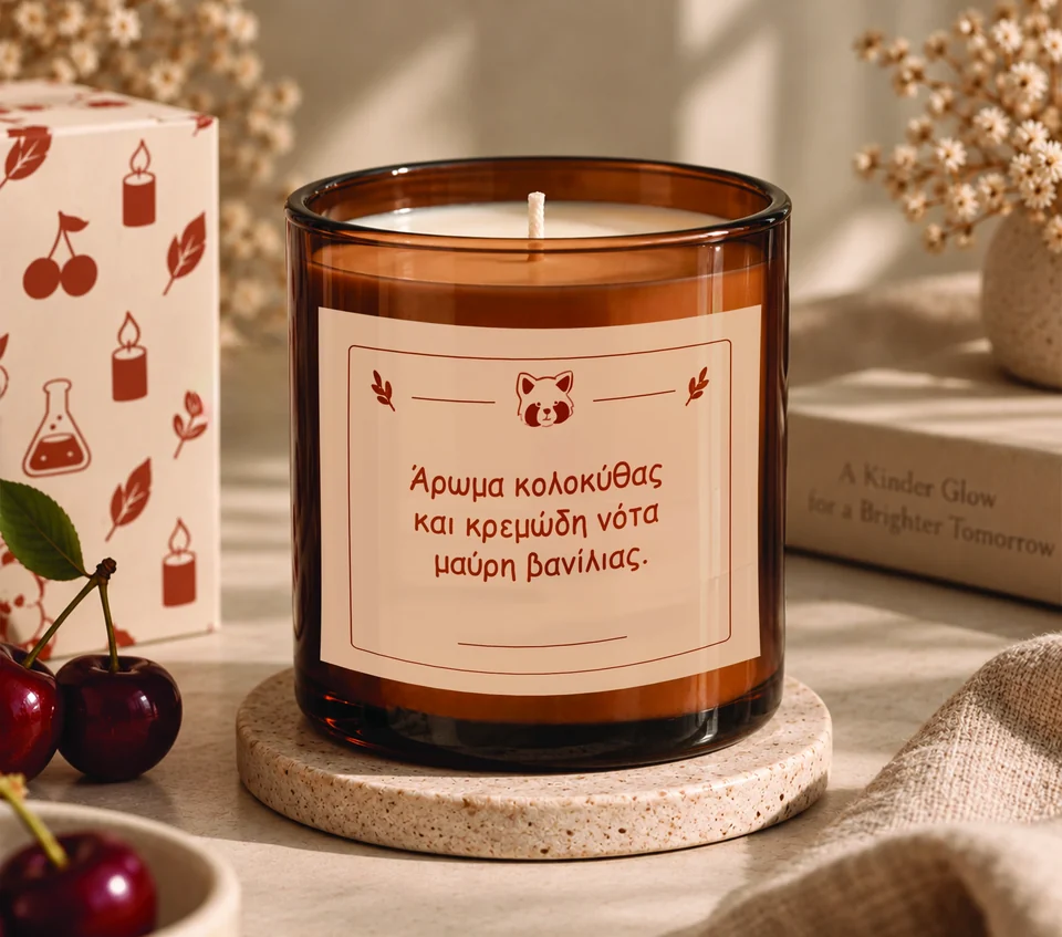 Panda Lab — Candle label